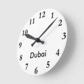 都市一流の時計 ラウンド壁時計 (傾斜)