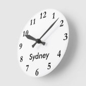 都市一流の時計 ラウンド壁時計 (傾斜)