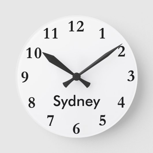 都市一流の時計 ラウンド壁時計 (正面)