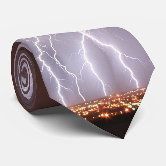 都市上の稲妻 ネクタイ (ロール)