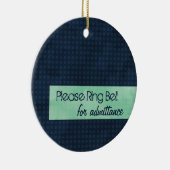 都市上品は鐘のオーナメントを鳴らします セラミックオーナメント (右)