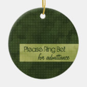 都市上品は鐘のオーナメントを鳴らします セラミックオーナメント (正面)