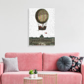 都市上空の飛行船 キャンバスプリント (インサイチュ (リビング))