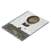 都市上空の飛行船 ノートブック (左側)