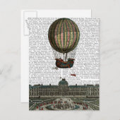 都市上空の飛行船 ポストカード (正面/裏面)