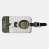 都市上空の飛行船 ラゲッジタグ (正面横)