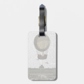 都市上空の飛行船 ラゲッジタグ (裏面縦)