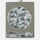 都市偽装 シルバープレートバナーオーナメント (正面)