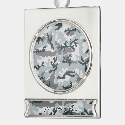 都市偽装 シルバープレートバナーオーナメント (左)