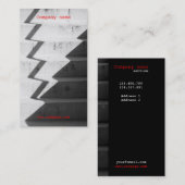 都市具体的な階段名刺のテンプレート 名刺 (正面/裏面)