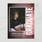 都市写真グランジの卒業 インビテーションポストカード (正面)