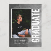 都市写真グランジの卒業 インビテーションポストカード (正面)