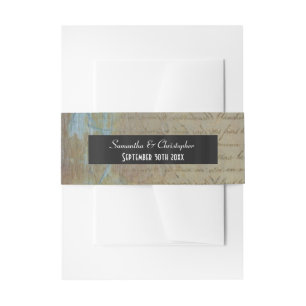 都市動揺してグランジの蒸気パーソナライズされた結婚蒸気 招待状ベリーバンド