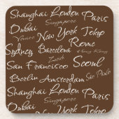 都市国際的（ニューヨーク、ロンドン、パリ、ドバイ） コースター (正面)