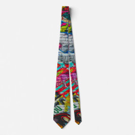 都市地下NYの落書きの首のタイ ネクタイ
