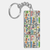 都市地図パターン キーホルダー (正面左)