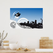 都市型フリースタイルのスノーボーディングポスター ポスター (キッチン)