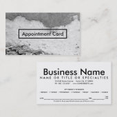 都市壁のアポイントメントのメモ 予約カード (正面/裏面)