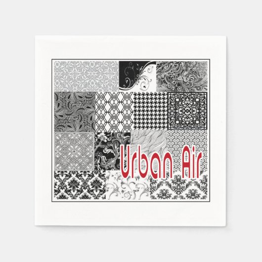 都市大気 スタンダードカクテルナプキン (正面)