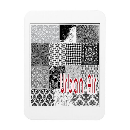 都市大気 マグネット (縦)