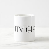 都市女の子の引用文のコーヒー・マグ コーヒーマグカップ (中央)