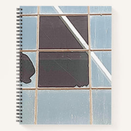 都市崩壊 – 壊れた工業用窓 ノートブック