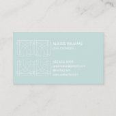 都市幾何学ミニマリストエレガントプロフェッショナル 名刺 (裏面)