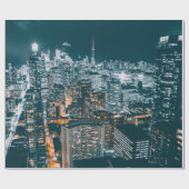 都市建物オントップビュー ラッピングペーパー (フラット)