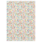 都市形カラフルオーガニック形 テーブルクロス (正面)