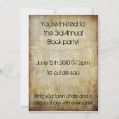 都市扱われた消火栓のブロックのパーティの招待状 招待状 (裏面)