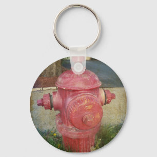 都市扱われた消火栓Keychain. キーホルダー
