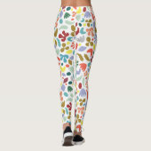 都市抽象芸術オーガニック形状パターン レギンス (裏面)