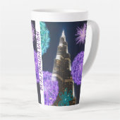 都市探査有名ランドマークドバイUAE カフェラテマグ (右アングル)