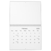 都市景観のカレンダー。 カレンダー (2月 2026)