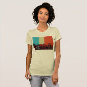 都市景観のティー Tシャツ (正面フル)