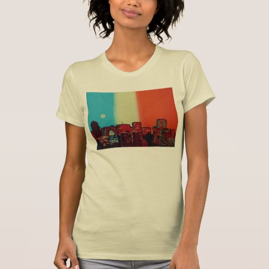 都市景観のティー Tシャツ (正面)