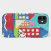 都市景観のヨットおよび熱気の気球 Case-Mate iPhoneケース (裏面(横))