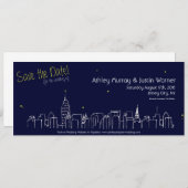 都市景観の保存カスタマイズ可能な日付-! セーブザデート (正面/裏面)