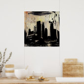 都市景観の崩壊 ポスター (キッチン)