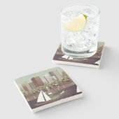 都市景観の石コースター ストーンコースター (横)