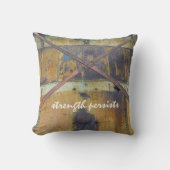 都市景観の錆びた工業用物件 クッション (正面)