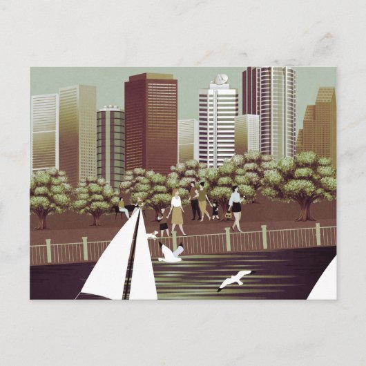 都市景観はがき ポストカード (正面)