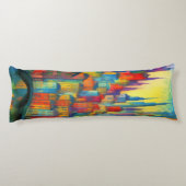 都市景観カラフル生成アー絵画ト ボディピロー (裏面)
