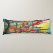 都市景観カラフル生成アー絵画ト ボディピロー (正面)