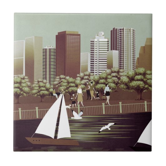 都市景観セラミックタイル タイル (正面)