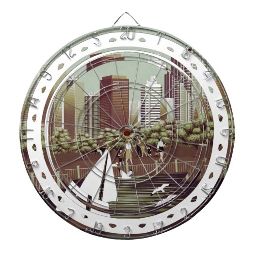 都市景観ダーツボード ダーツボード (正面)