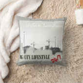 都市景観枕 クッション (ブランケット)