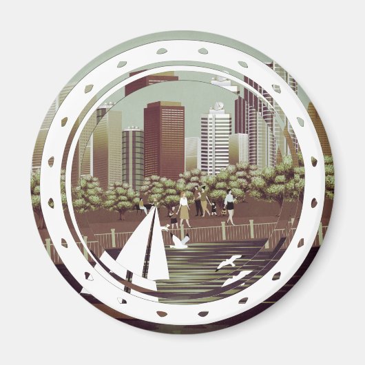 都市景観磁石 マグネット (正面)
