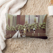 都市景観腰枕 ランバークッション (ブランケット)