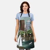 都市景観 エプロン (着用した状態)